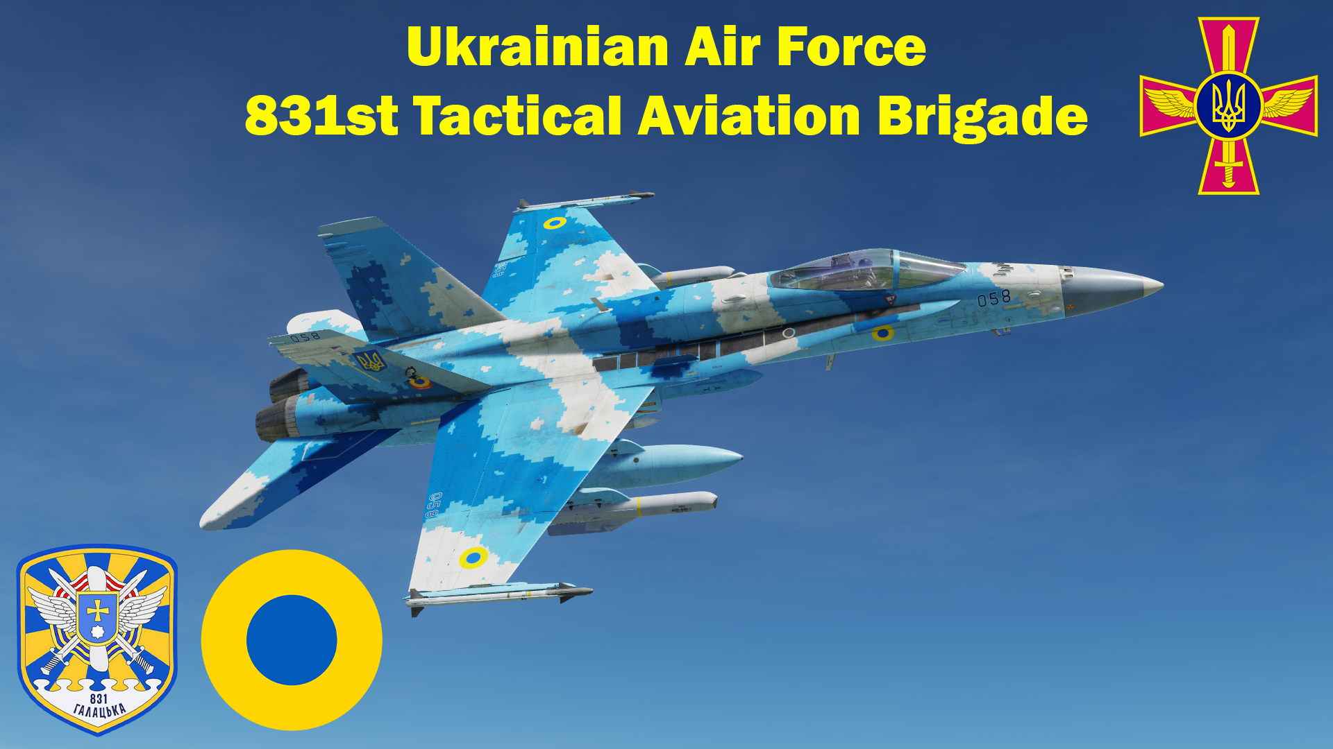 F/A-18C - 831st Tactical Aviation Brigade of Ukrainian Air Force (Fictional)