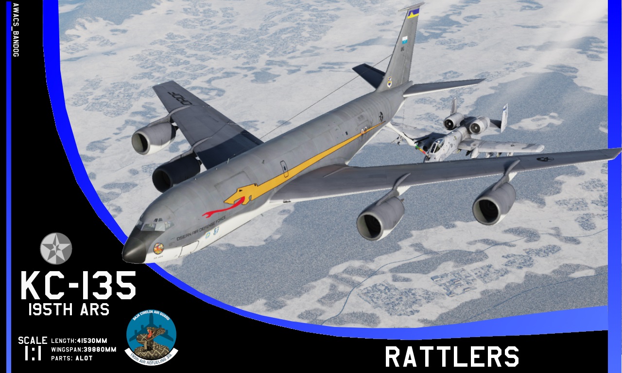Ace Combat - 195th Air Refueling Squadron "Rattlers" Baja Cineloa Air National Guard KC-135