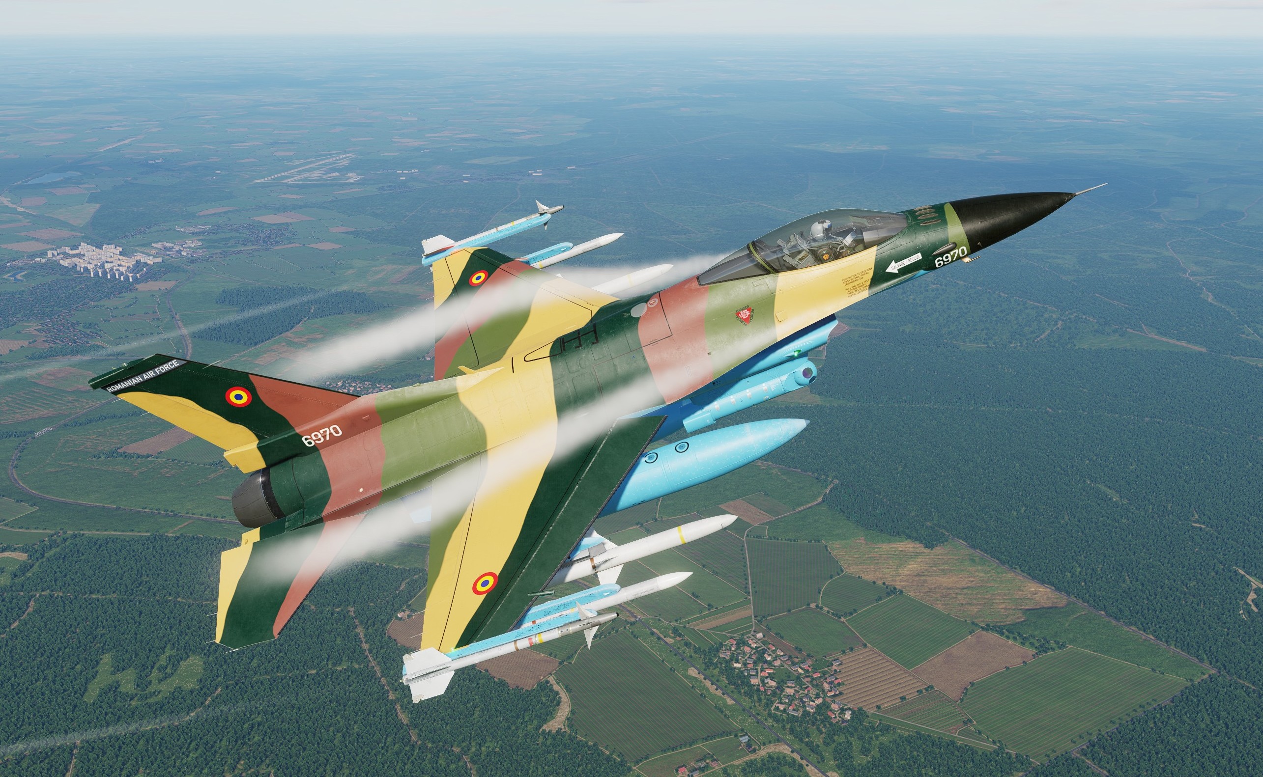 F-16C Block 50 - Romanian Air Force, Green Brown Scheme (typical of the RoAF Mig-21)
