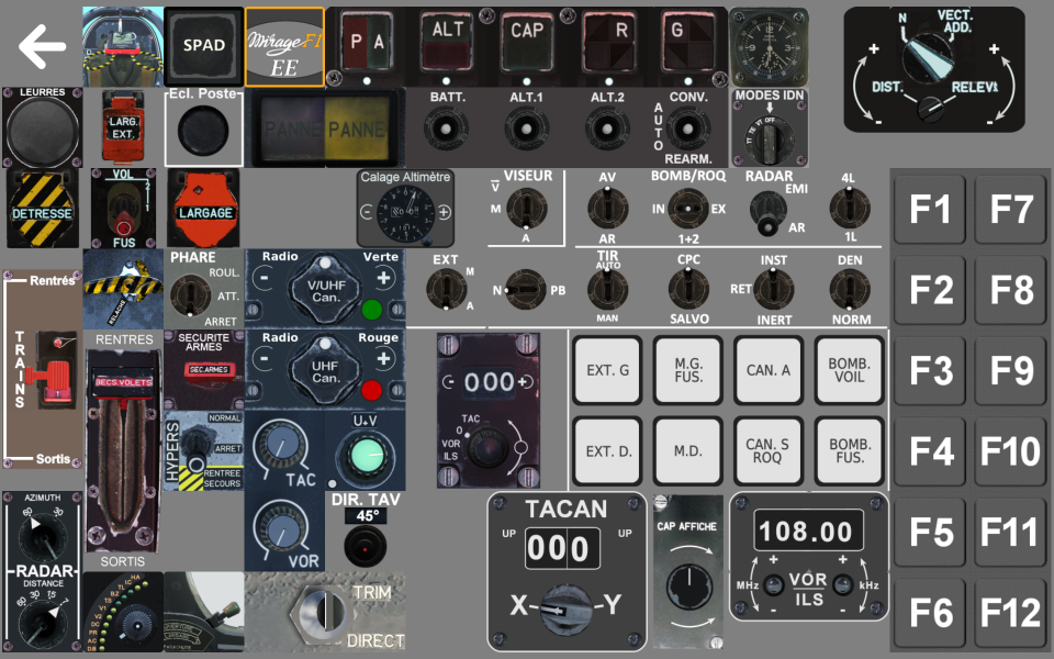Interface déportée Mirage F1-Version 4.4