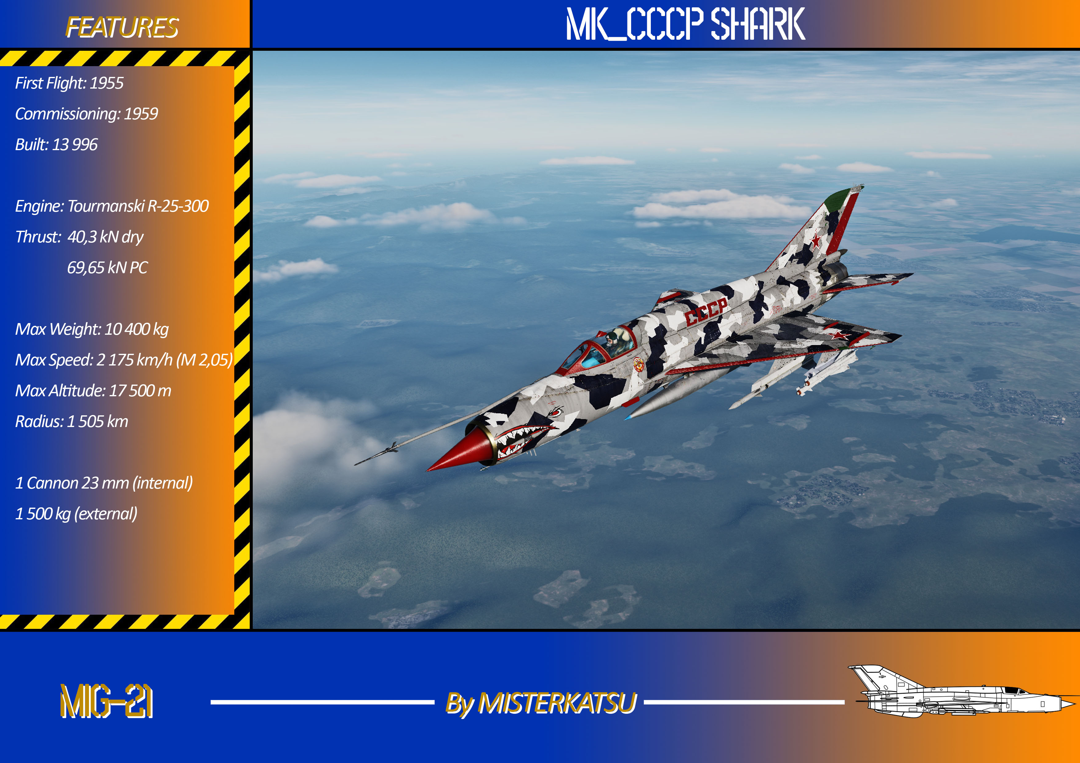 MiG-21Bis CCCP SHARK (fictionnal)