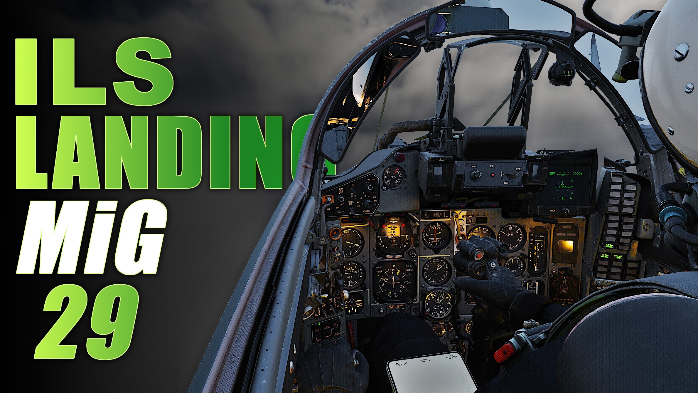 NEW MiG-29 ILS Landing Good Weather