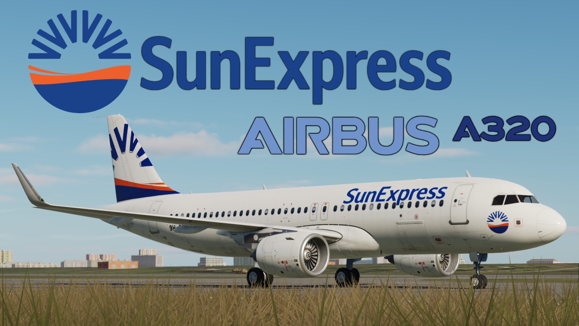 SunExpress Airbus A320 livery for Civil Aircraft Mod