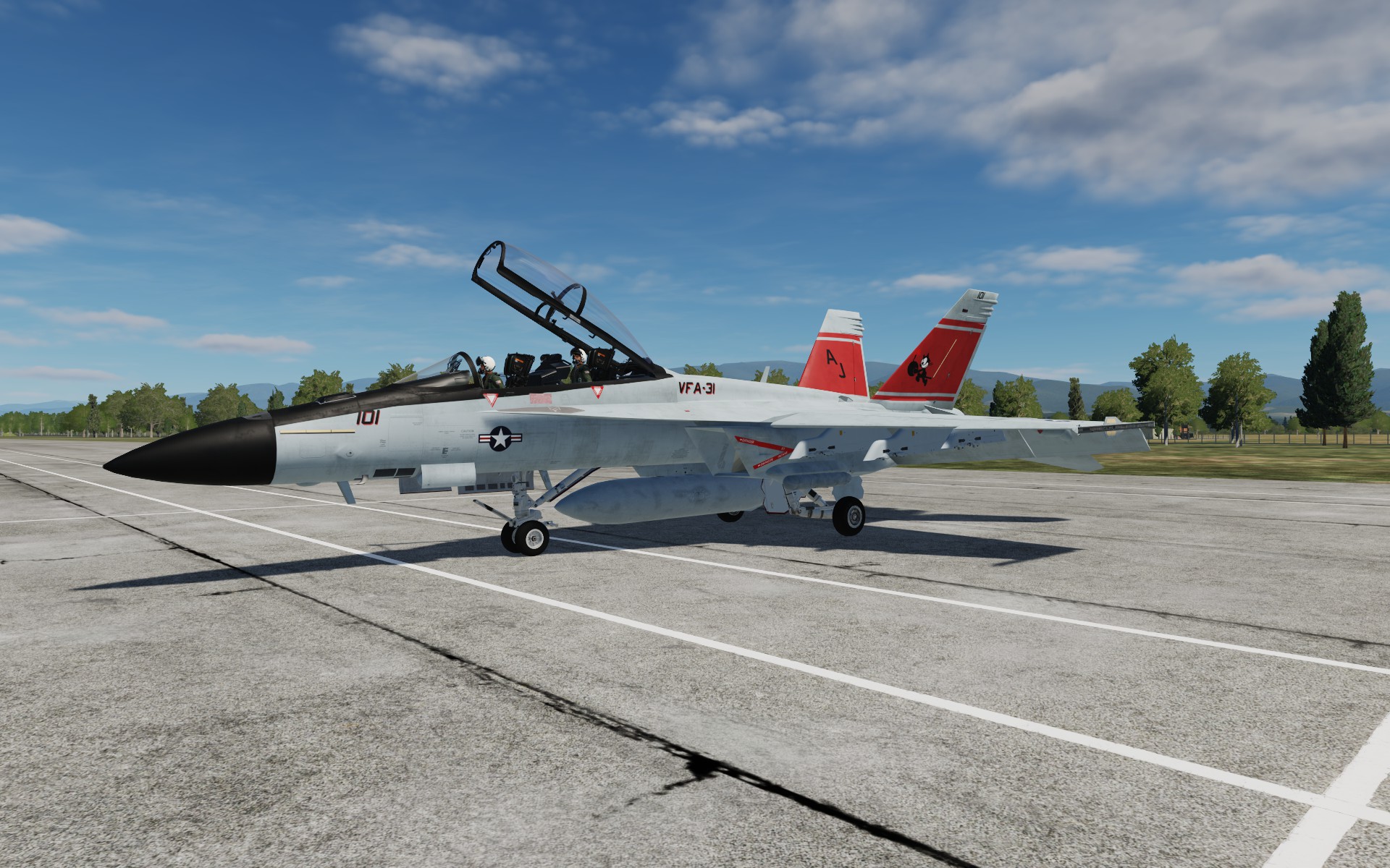 Fictional VFA-31 CO 2015 for the F/A-18F, for the CJS Super Hornet Mod