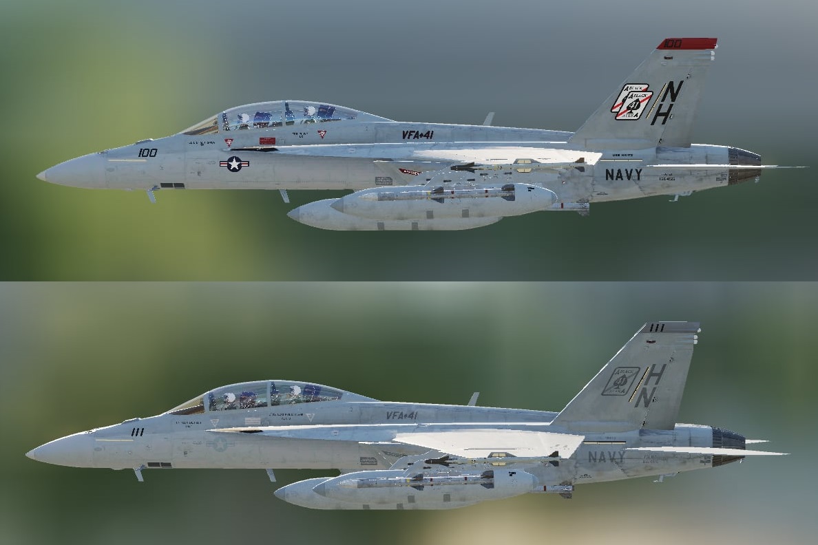 CSJ VFA-41 "Black Aces" TicTac Pack of 2 Liveries. 