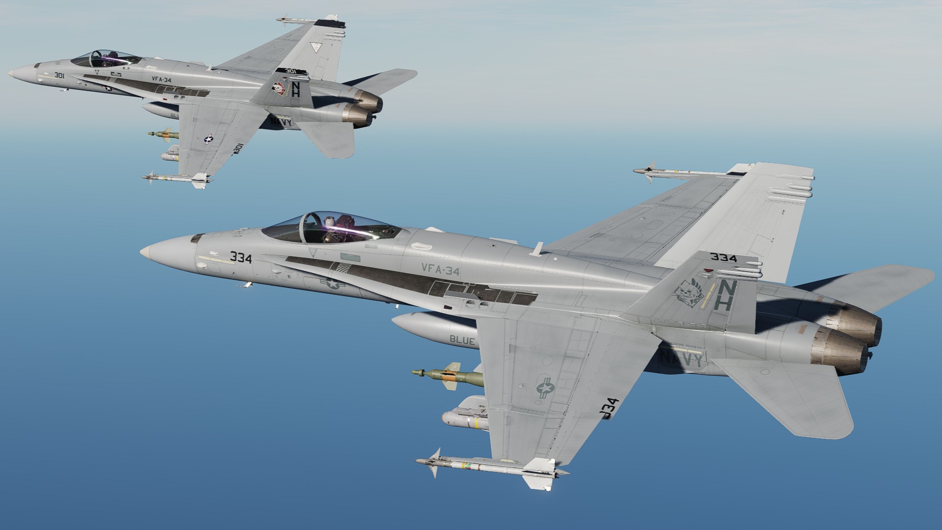 FA-18C VFA-34 Blue Blasters  2020s fictional Skin Pack 2