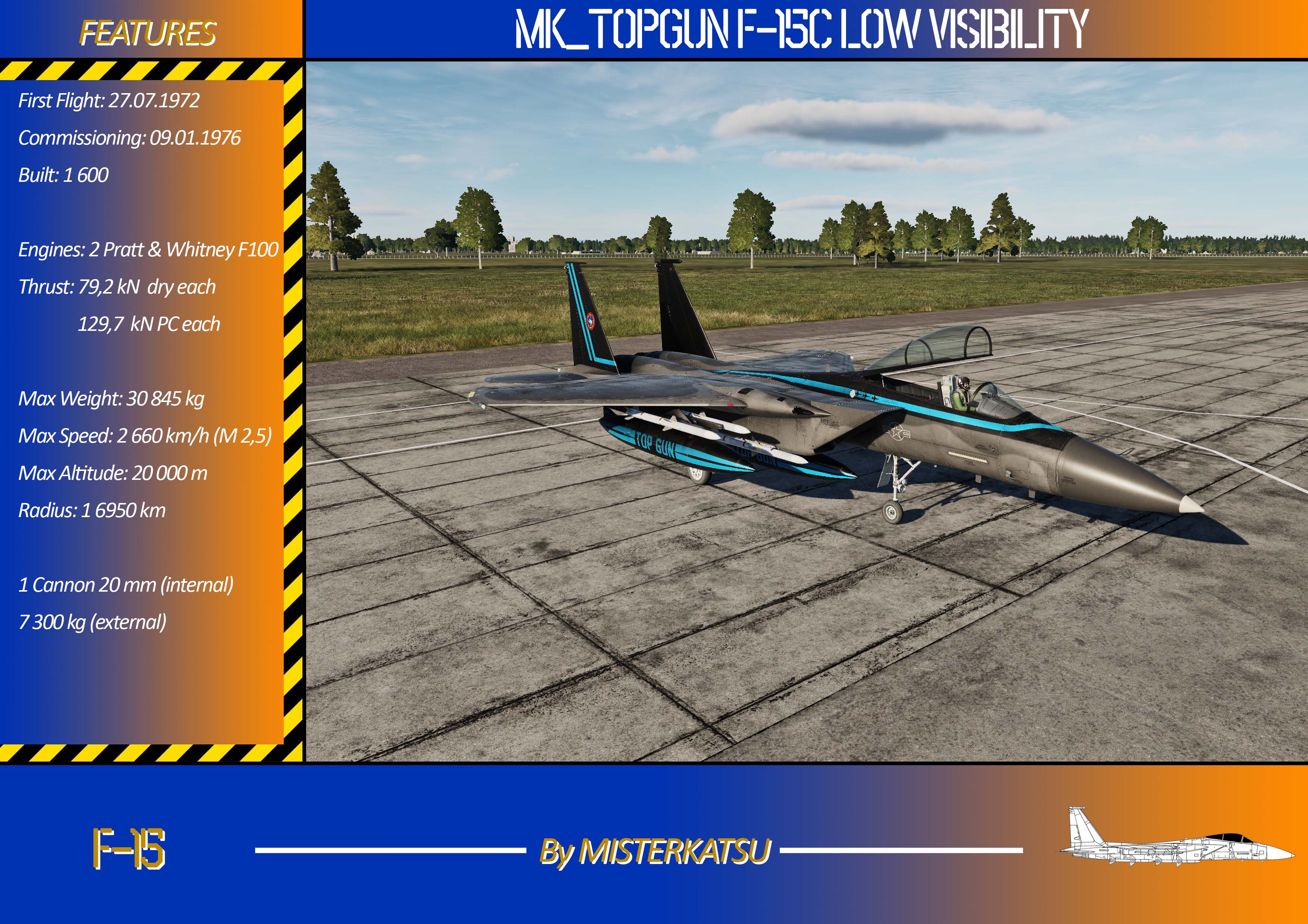 TOPGUN F-15C LOW VISIBILITY