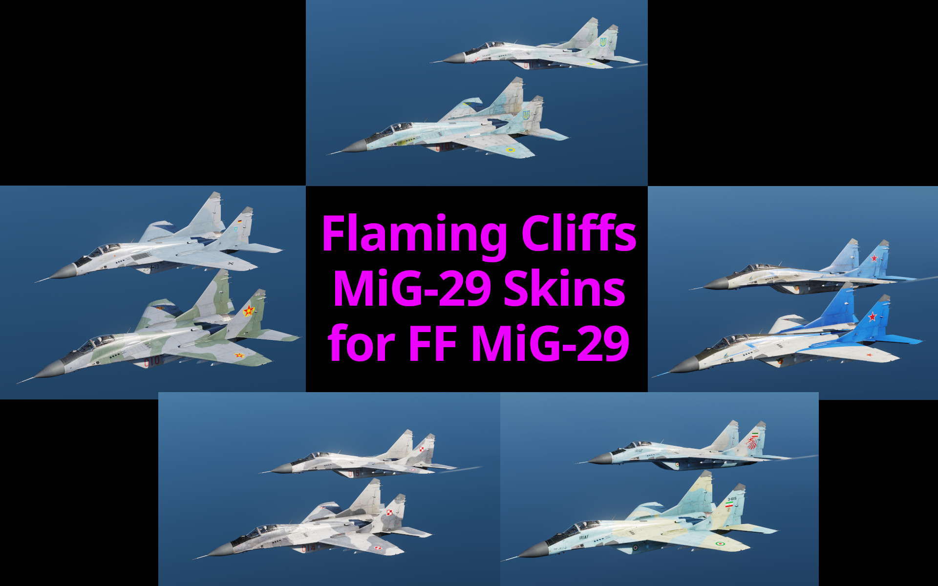 FC3 MiG-29A skins for New MiG-29 (read description)
