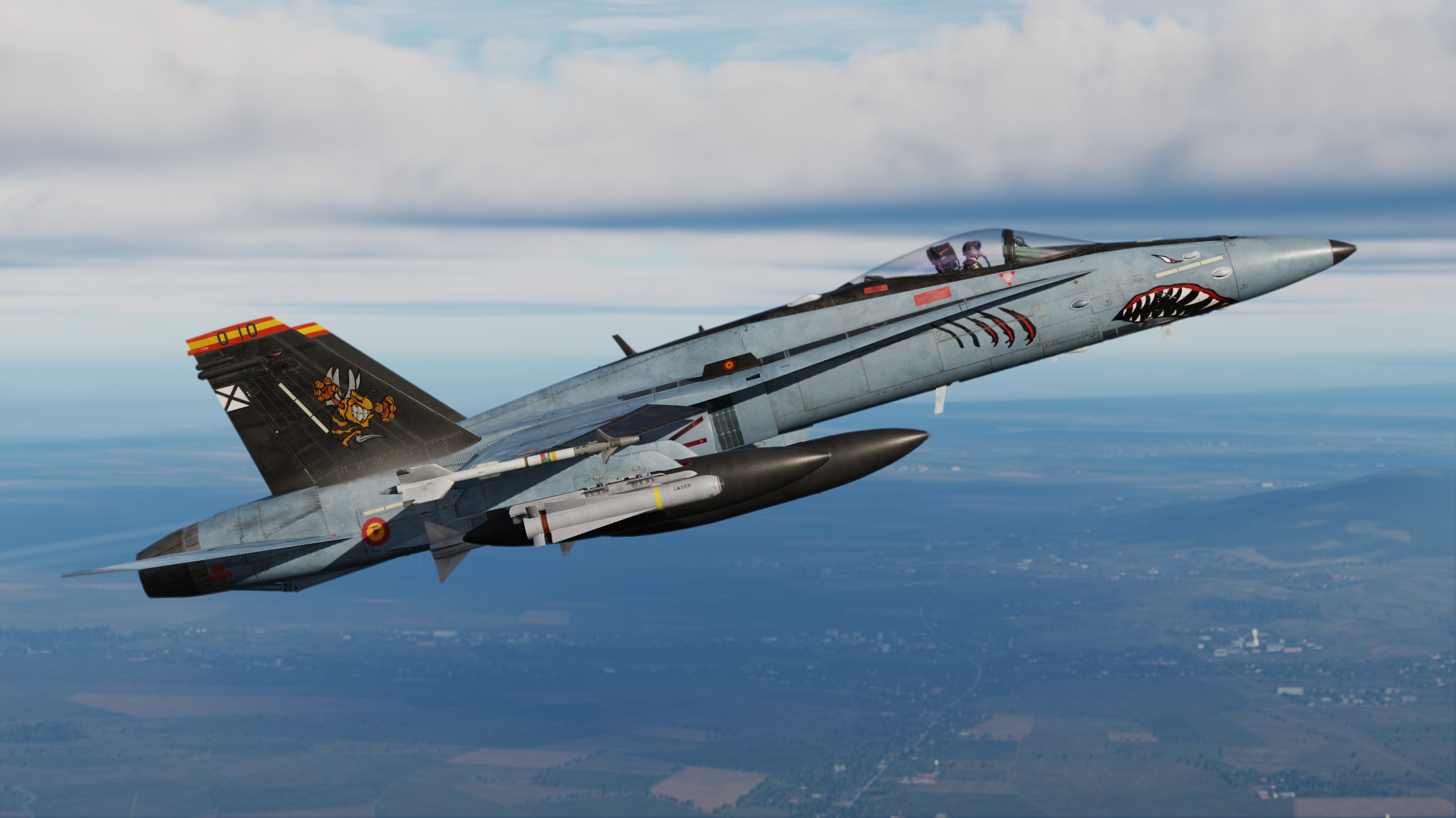 F-18 SPANISH SHARK (FICTIONAL SKIN) v-2.0 Updated fix bort numbers