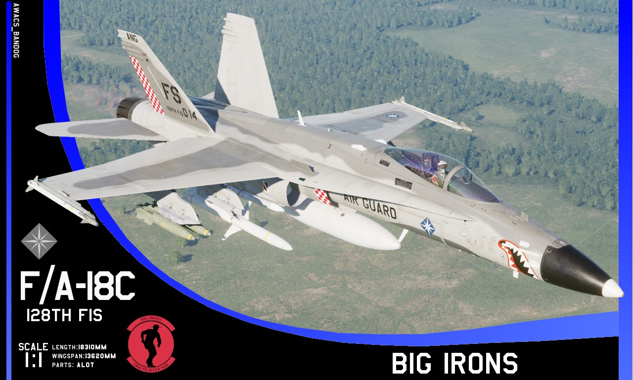 Ace Combat - Emmerian Air National Guard - 128th Fighter Squadron "Big Irons" F/A-18C