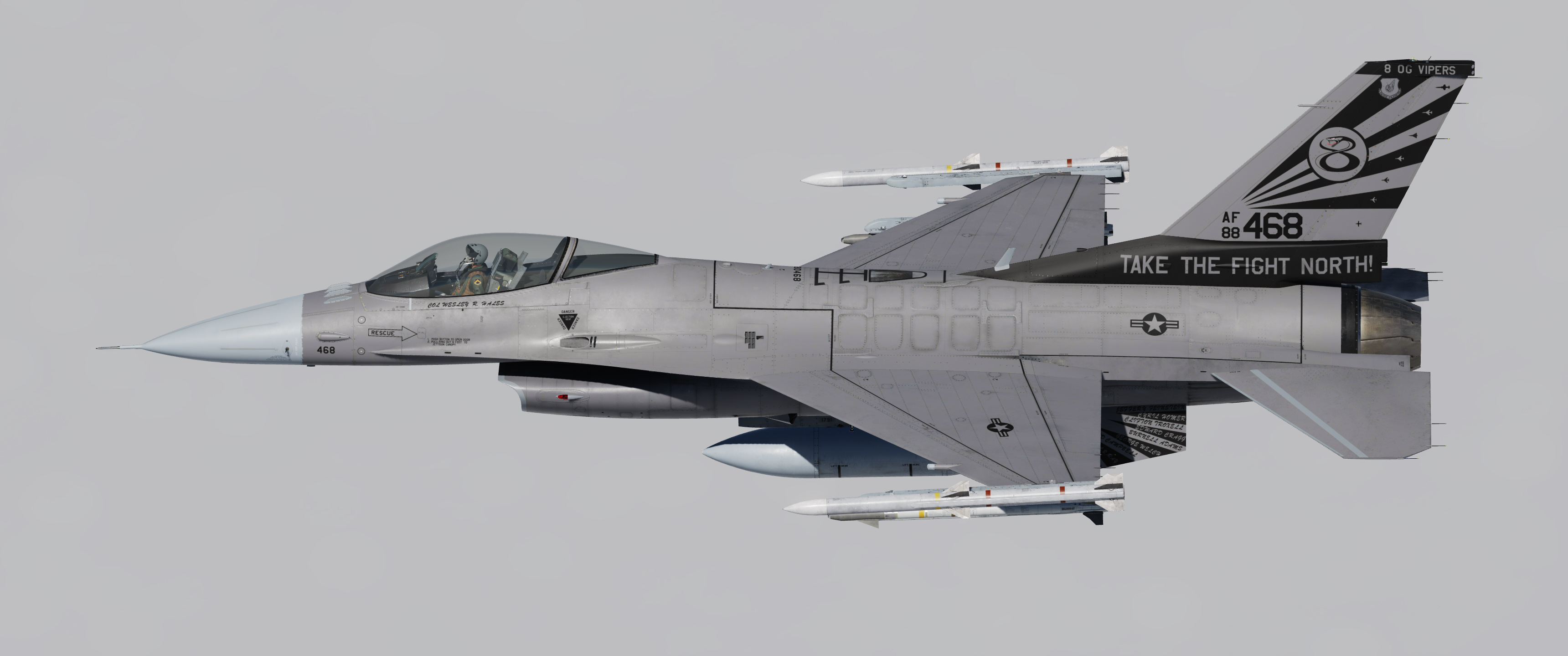 USAF F16C 8th OG Vipers - Wolfpack - Heritage