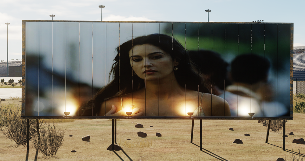 Motorized Billboards featuring Monica Bellucci 