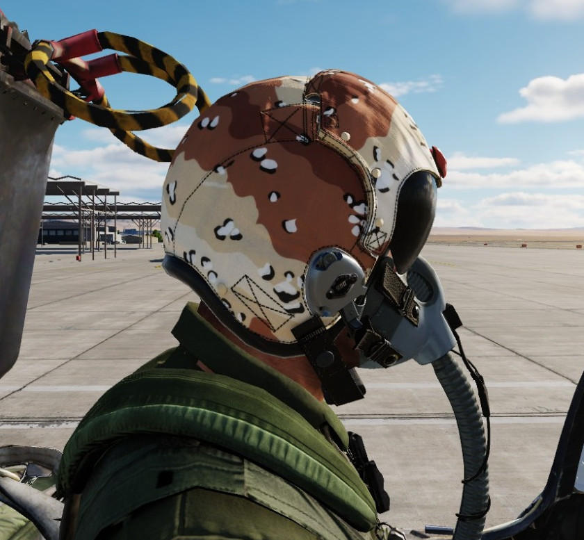 "Desert Storm" Helmet + Cover for F-14 