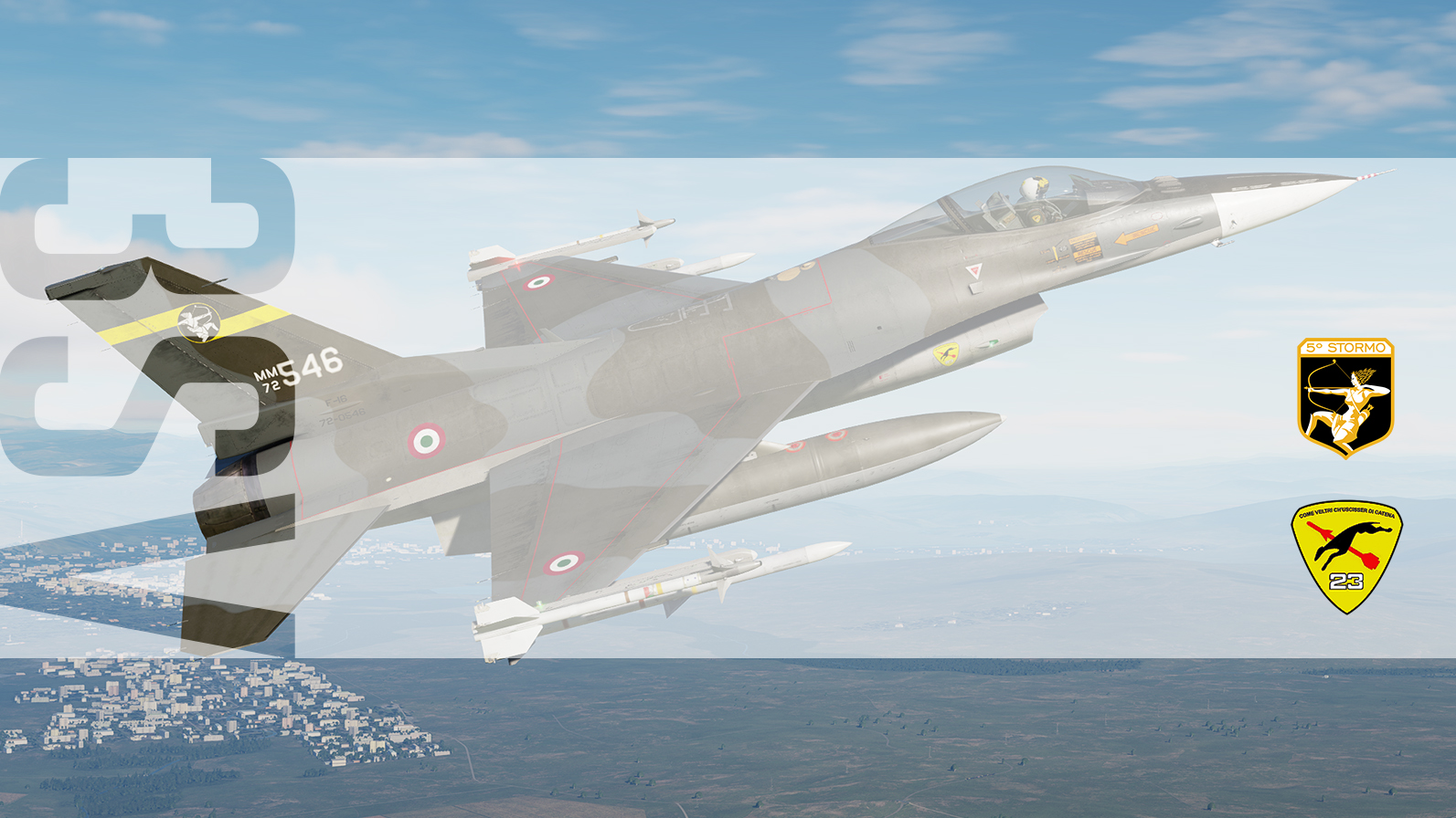 F-16C "CAMO 70's" AMI 5° Stormo 23° Gruppo (Fictional) 