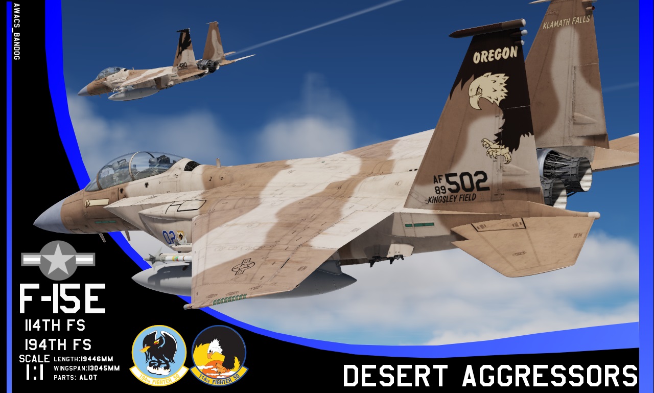 United States Air National Guard Desert Aggressors F-15