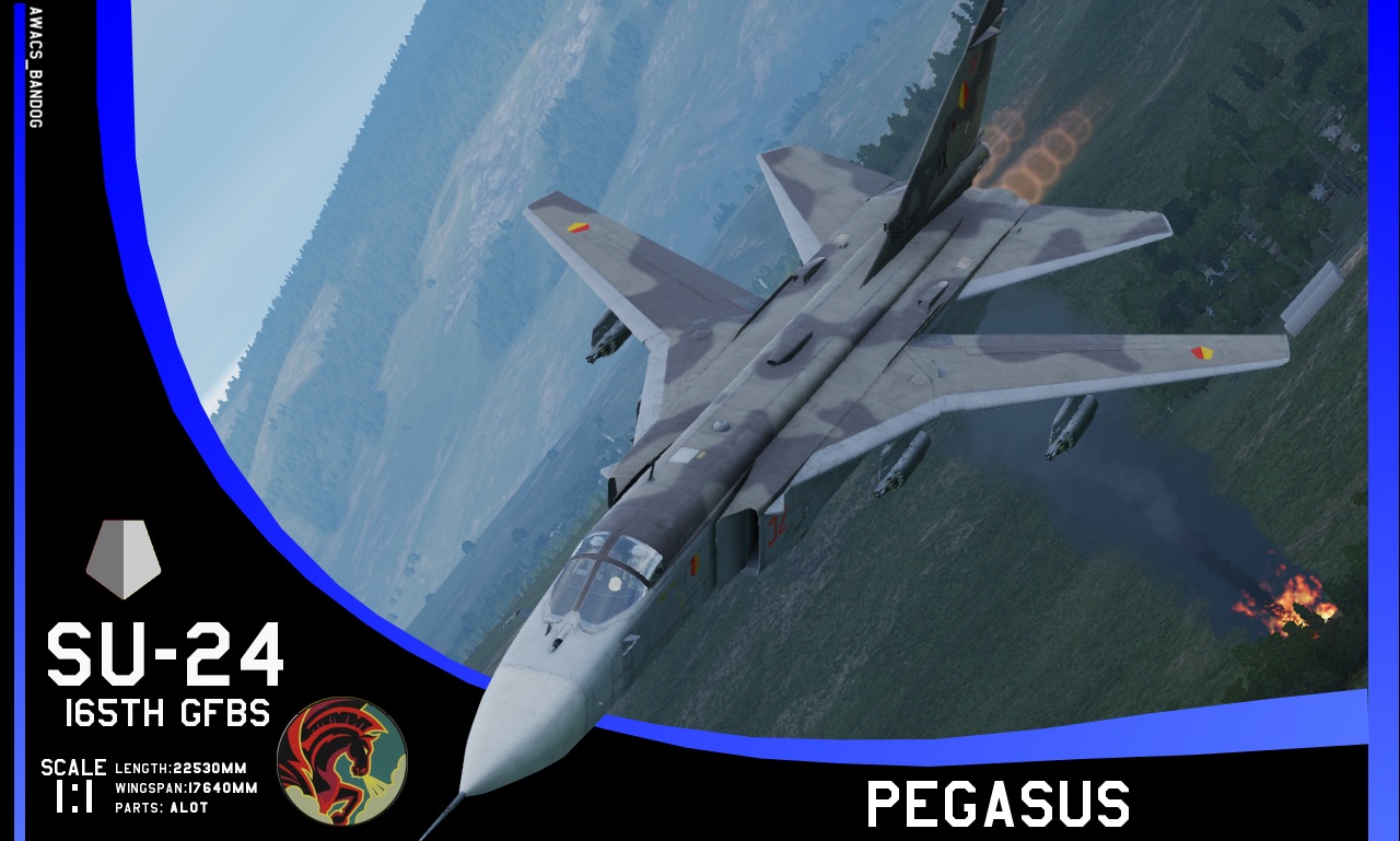 Ace Combat - Yuktobanian Air Force 165th Guards Fighter Bomber Squadron "Pegasus" Su-24