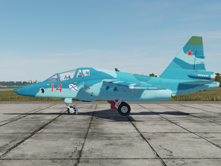 Текстура для мода "Naval Frogfoot Mod v1.0" Су-25УТГ (Вымышленная) | Texture for the mod "Naval Frogfoot Mod v1.0" Su-25UTG (Fictional)