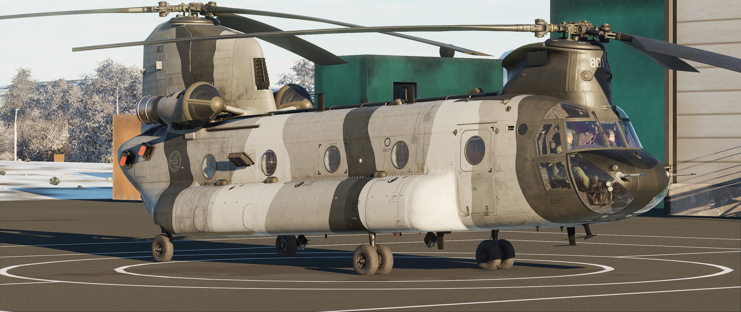 CH-47 RNoAF 339 SQN Winter Camouflage (Fictional)