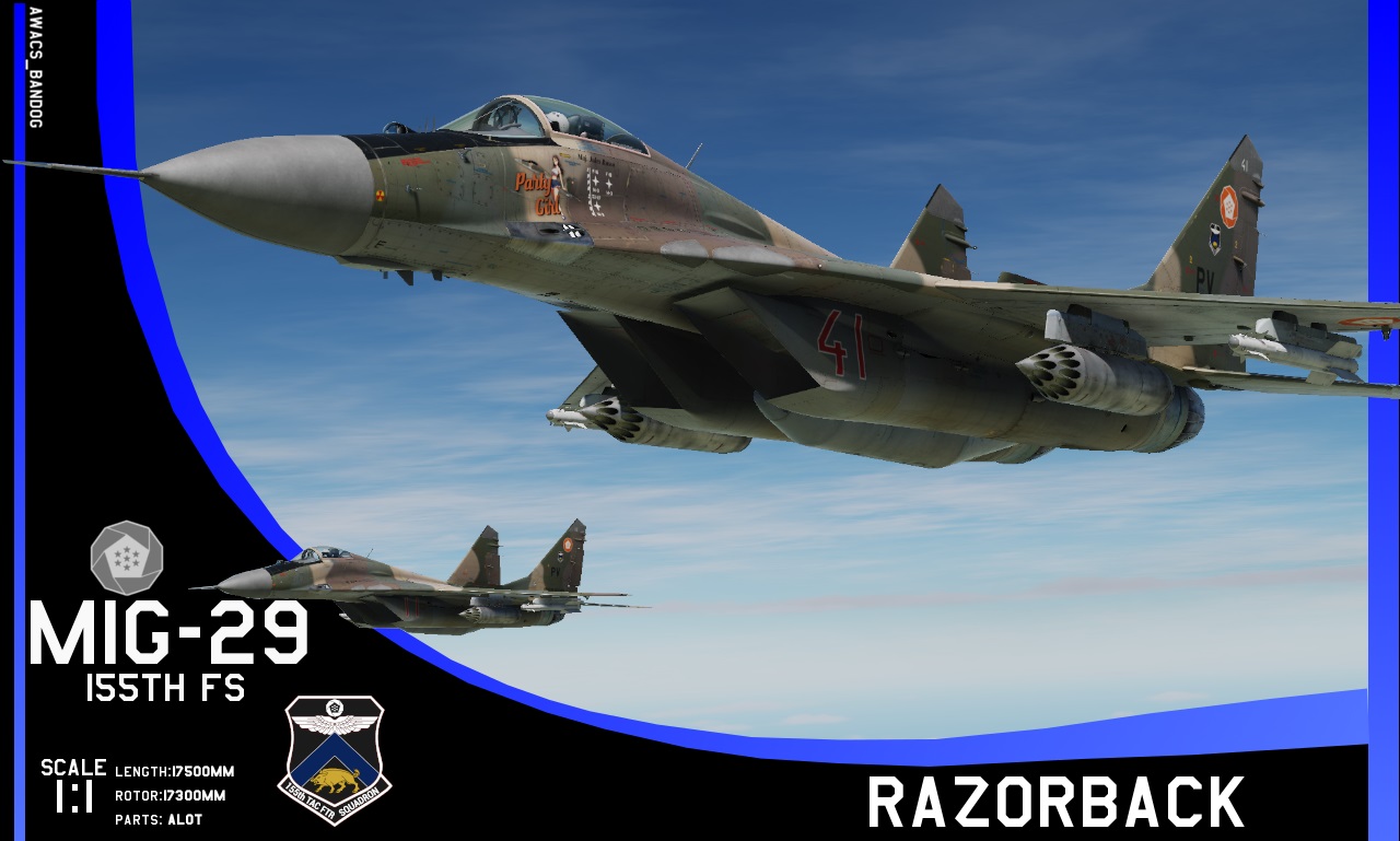Ace Combat - Erusean Air Force 155th Fighter Squadron 'Razorback' MiG-29A