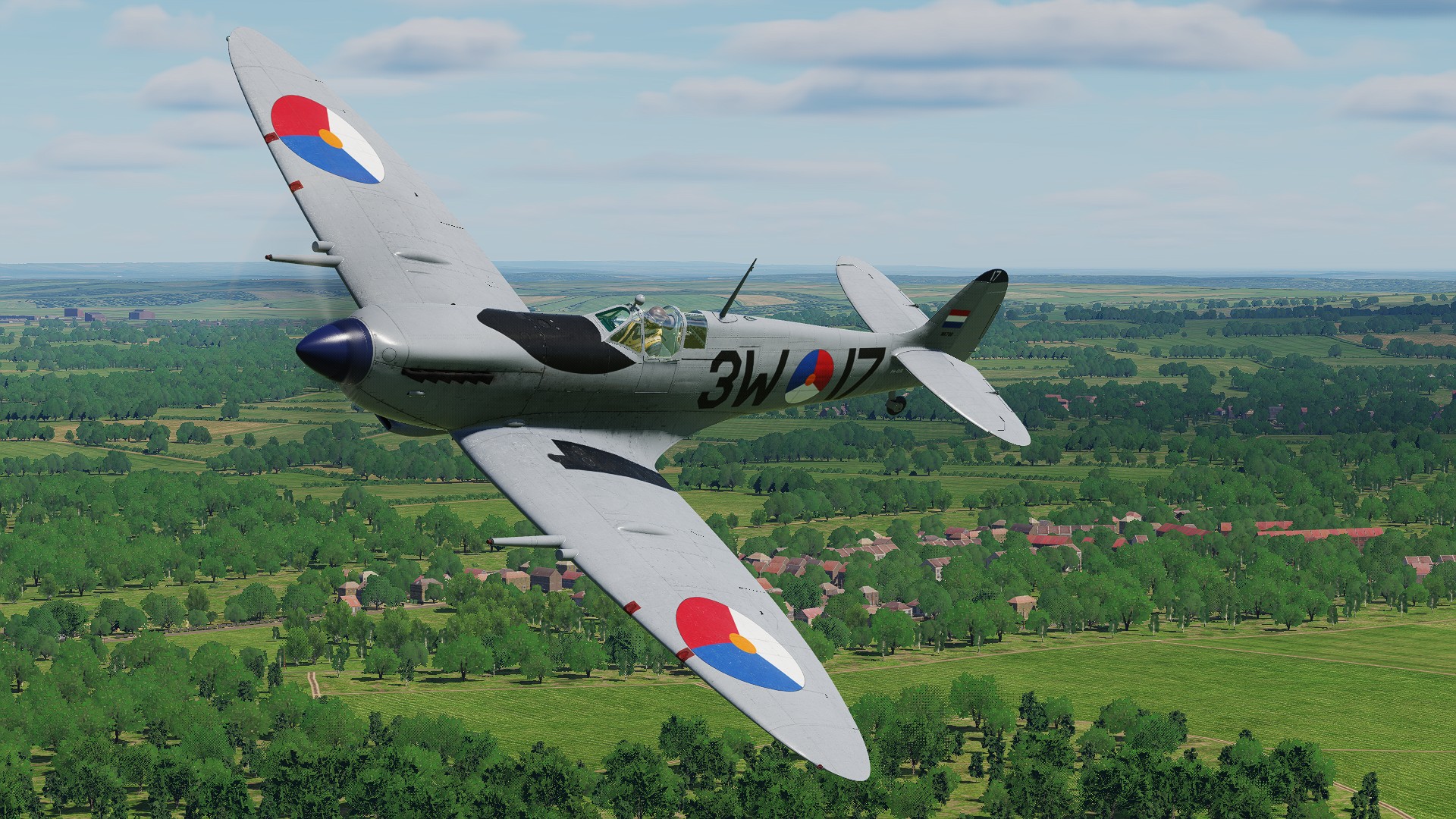 RNLAF Spitfire MK IXc, 3W-17, MK732