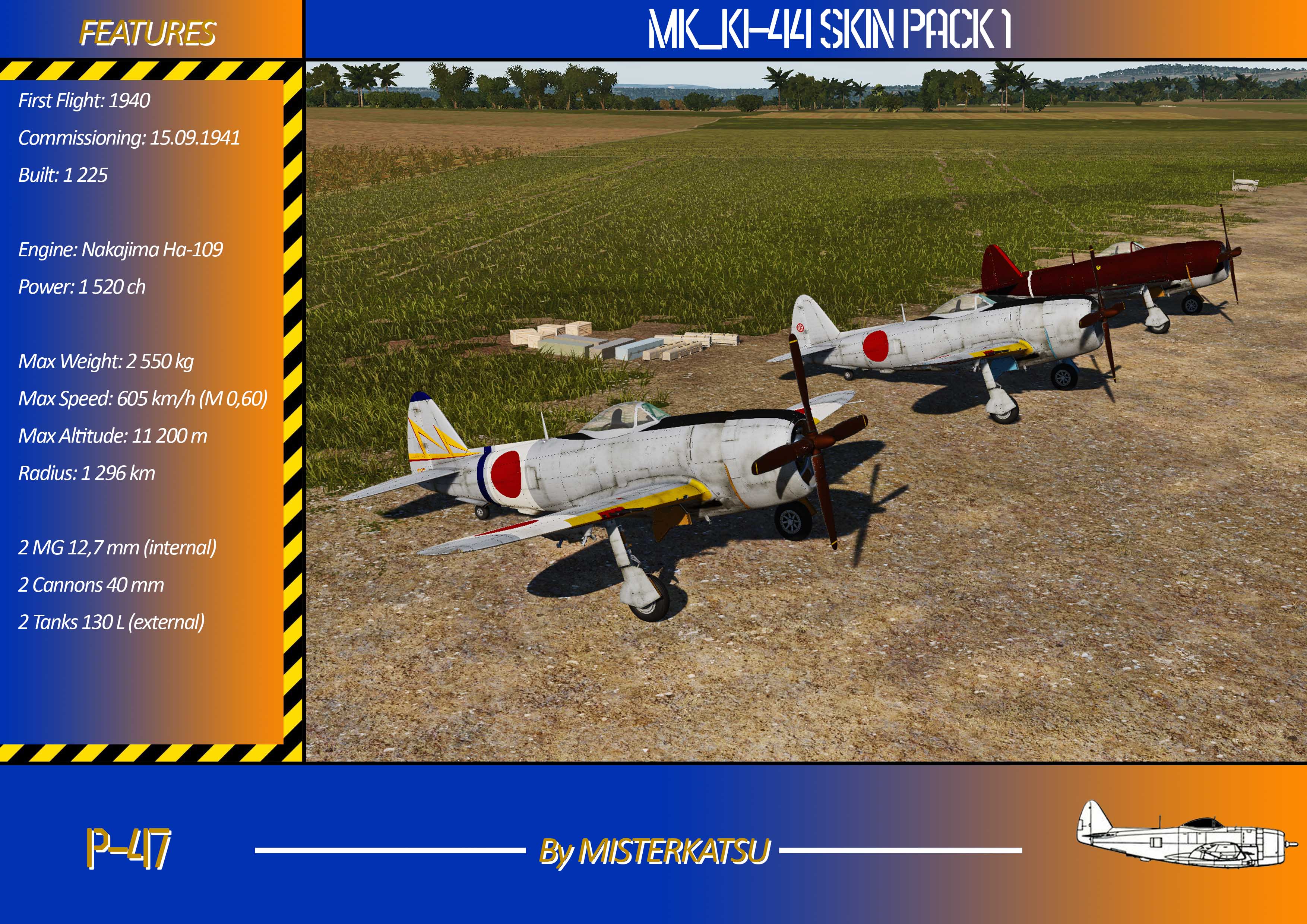 KI-44 SKIN PACK 1