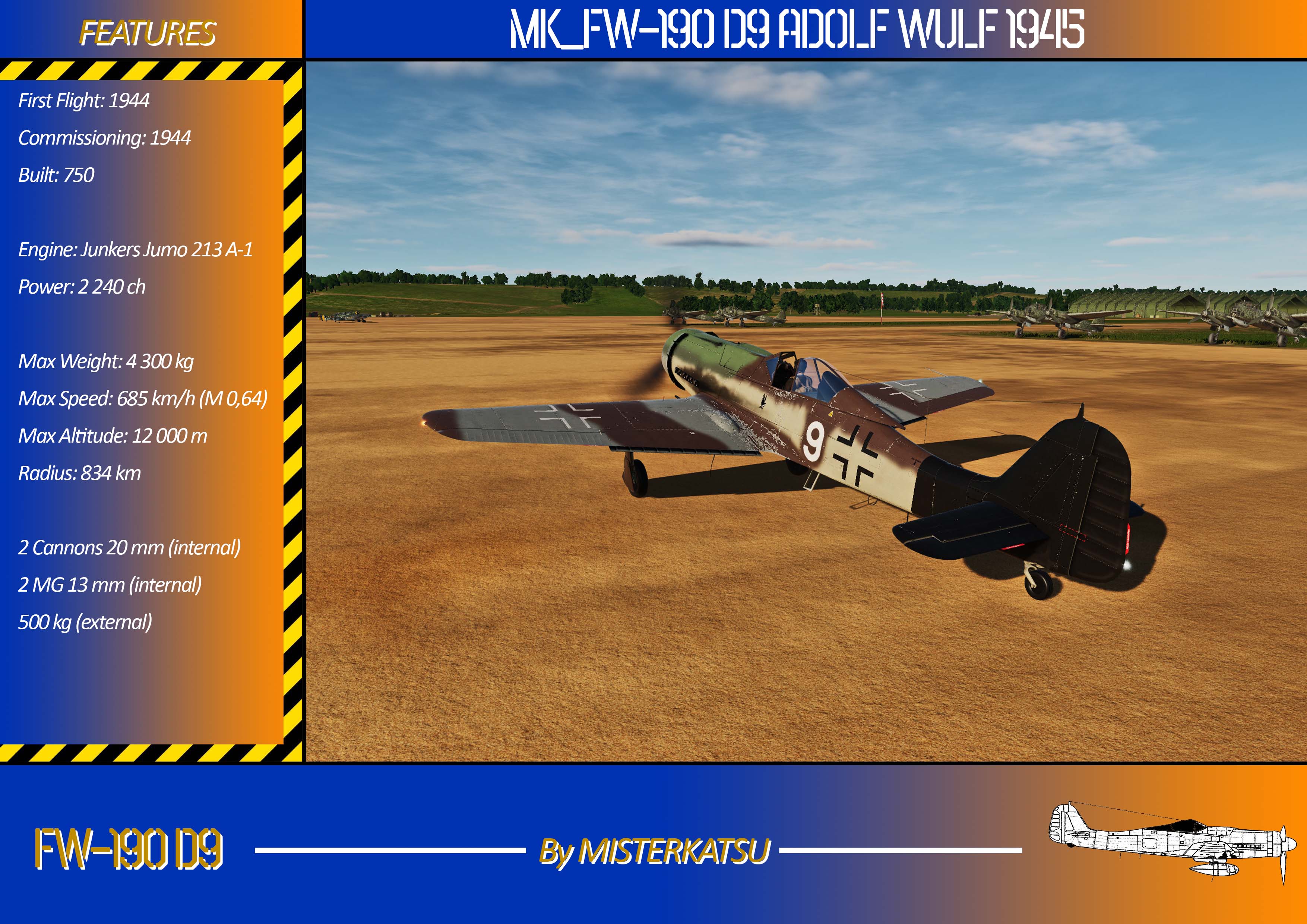 FW-190 D9 ADOLF WULF 1945 