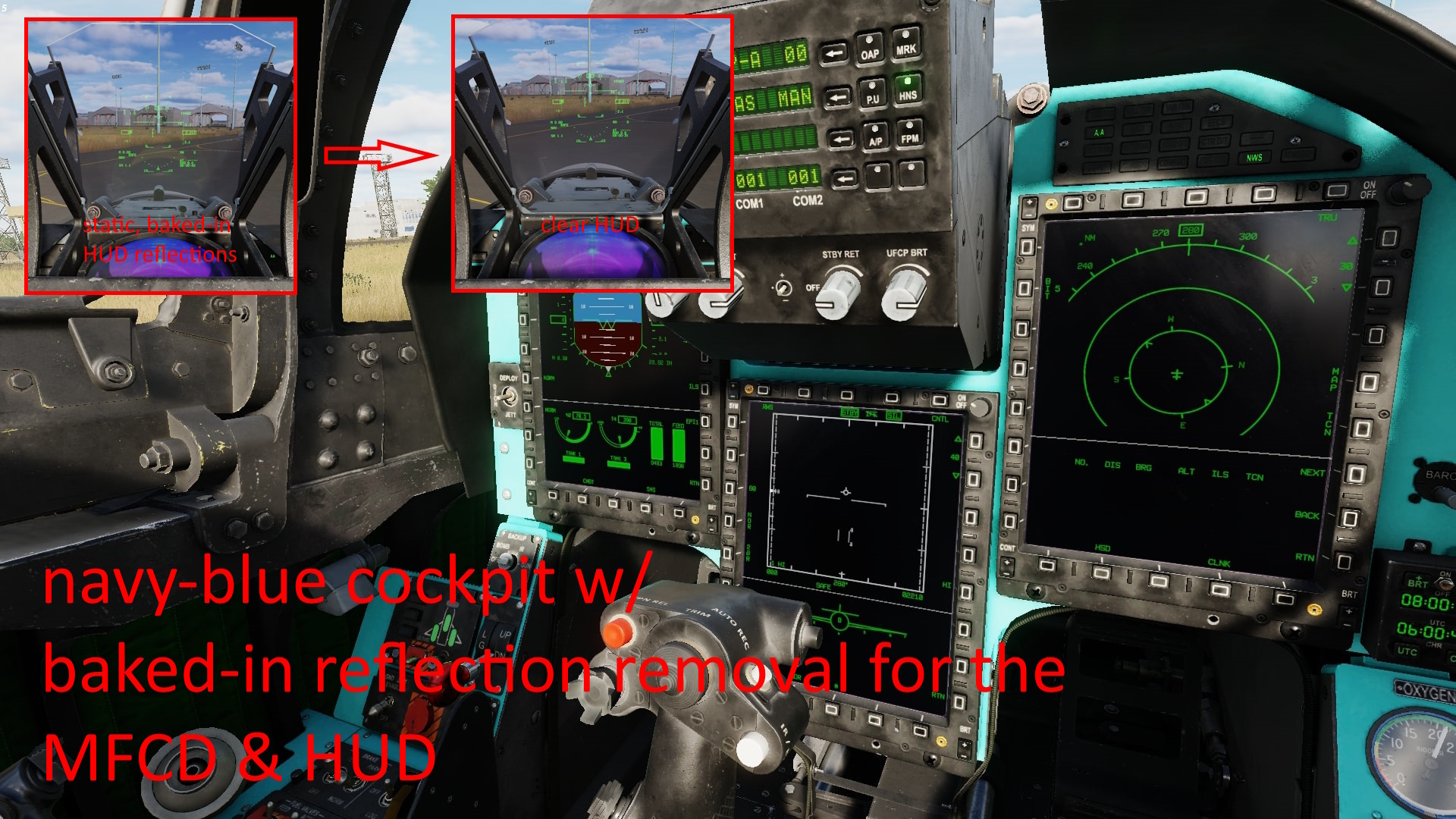 A Fusion of Popular JF-17 Cockpit Mods - Blue