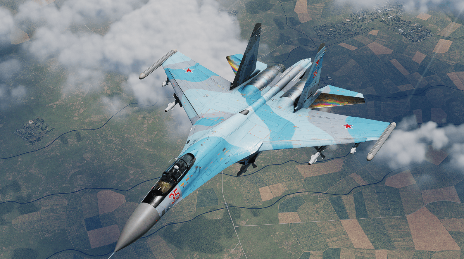Russian Airforce Su-35 skin for Su-27