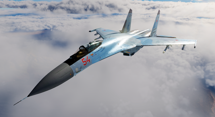 RUS Su-27 with detailed Su-35S skin