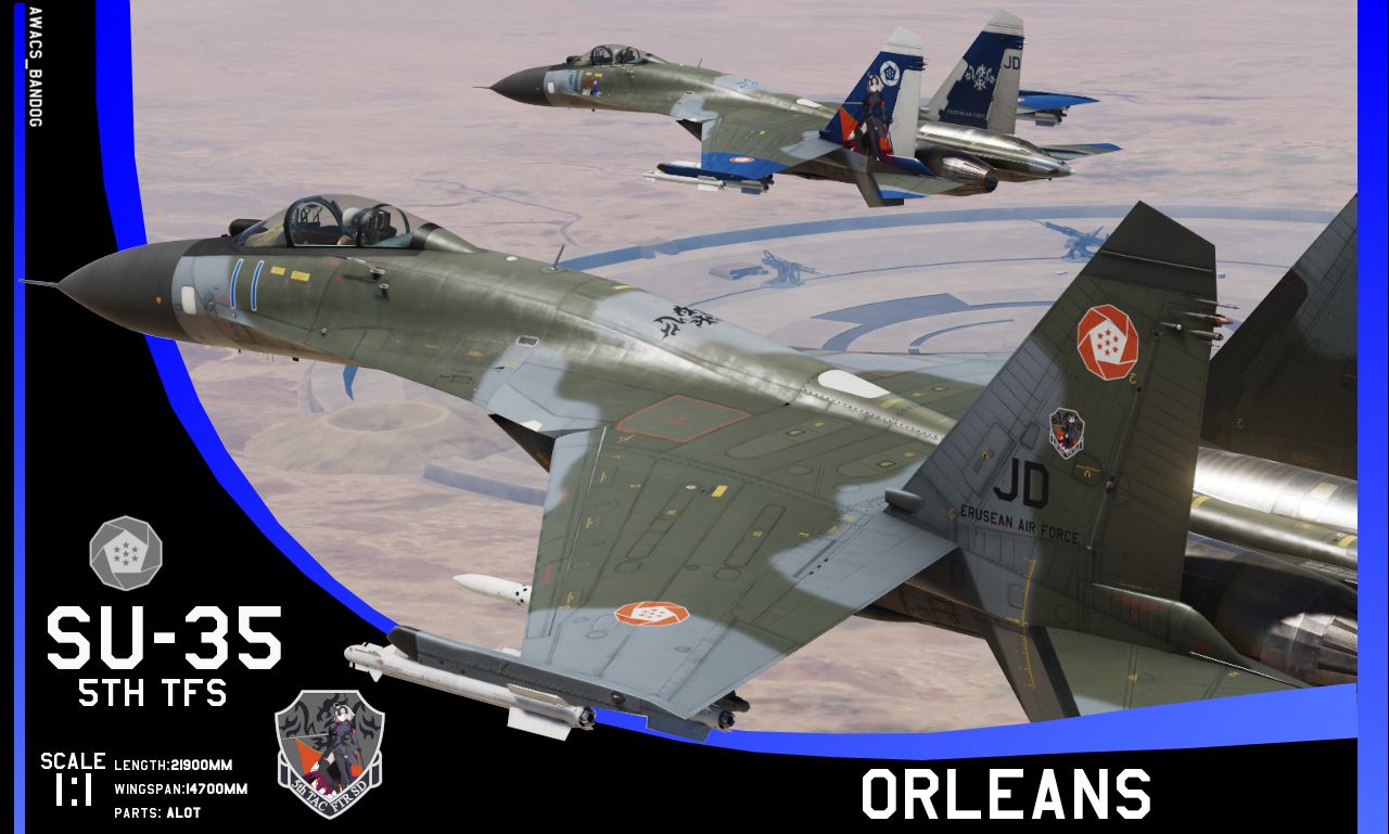 Ace Combat - Erusean Air Force 5th Tactical Fighter Squadron ‘Orleans’