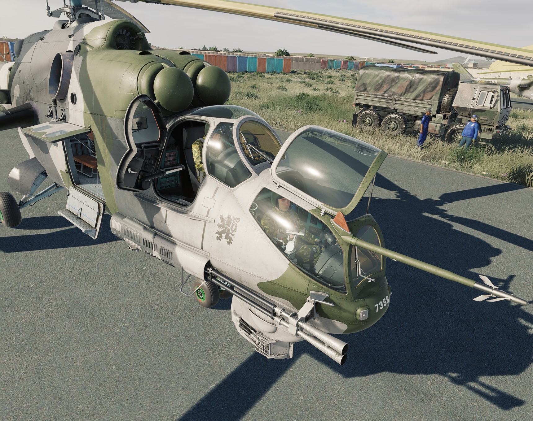 COOP AFGHANISTAN Ghazni Heliport Mi-24P Hind A2G