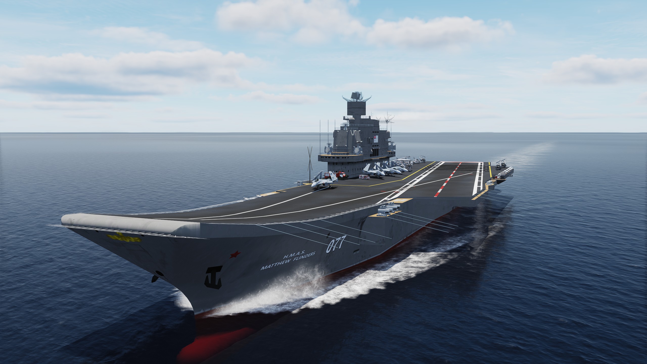 Australian Navy Carrier - HMAS Matthew Flinders - (Fictional)