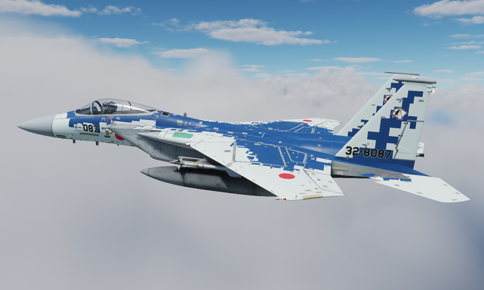 JASDF F-15DJ AGGRESSOR 32-8087 Skin {Fictional}