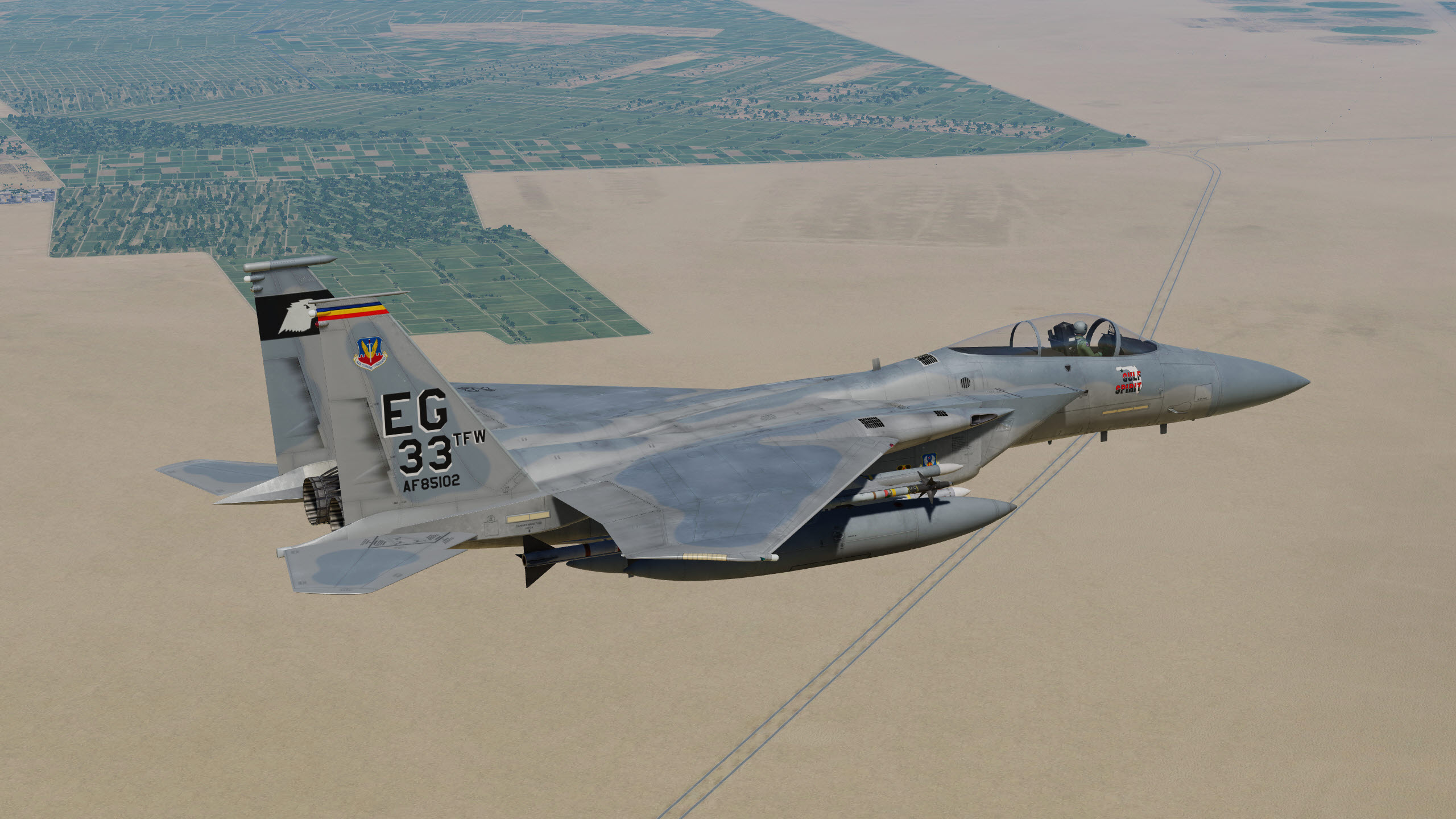 F-15C "Gulf Spirit" 33rd TFW Eglin AFB Desert Storm 1991