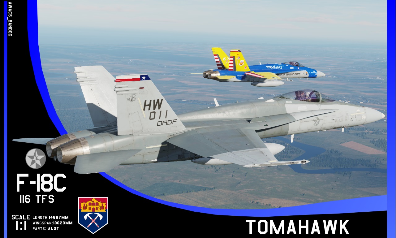  Ace Combat - 116th Tactical Fighter Squadron "Tomahawks" Harwood Air National Guard F-18C