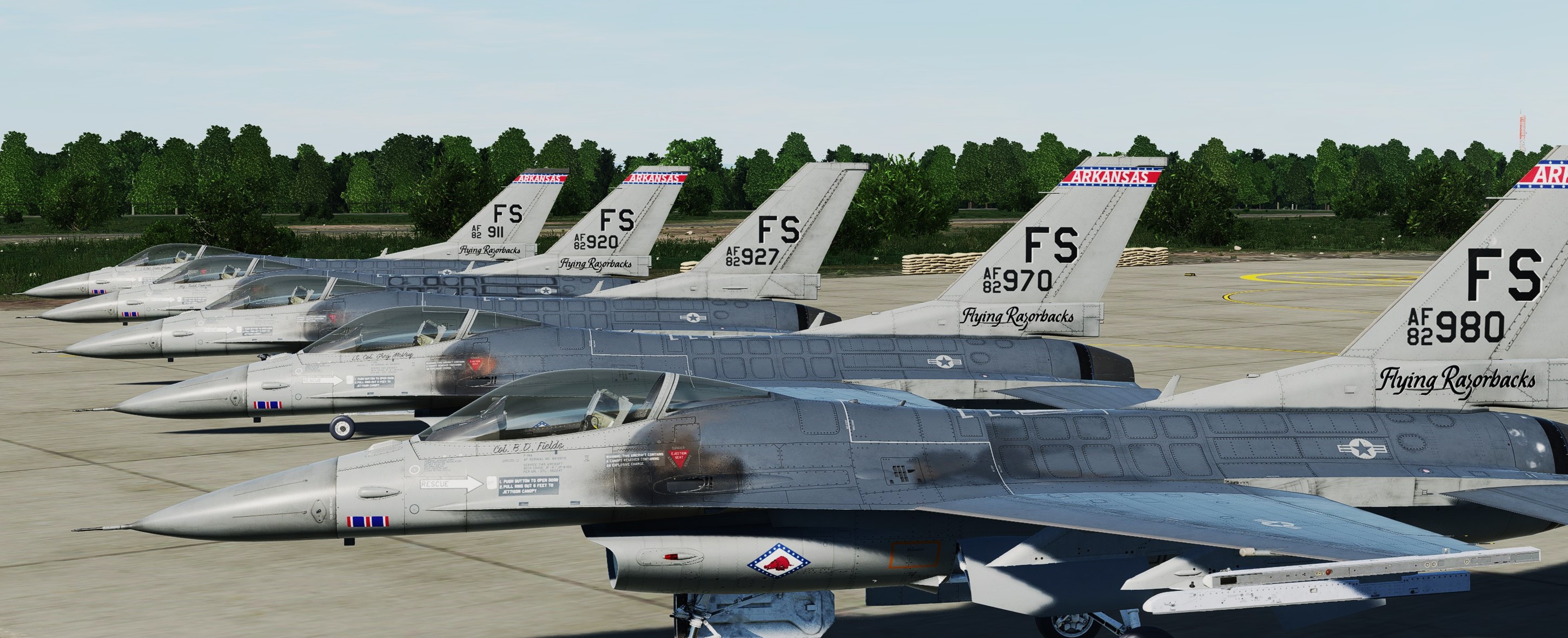 188th TFW Arkansas ANG 'Flying Razorbacks' ~1992 V1.0 (5 Pack)