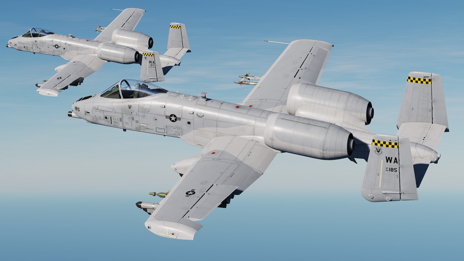A-10C II  USAF 66th Weapons Squadron Skin 4K Pack 1