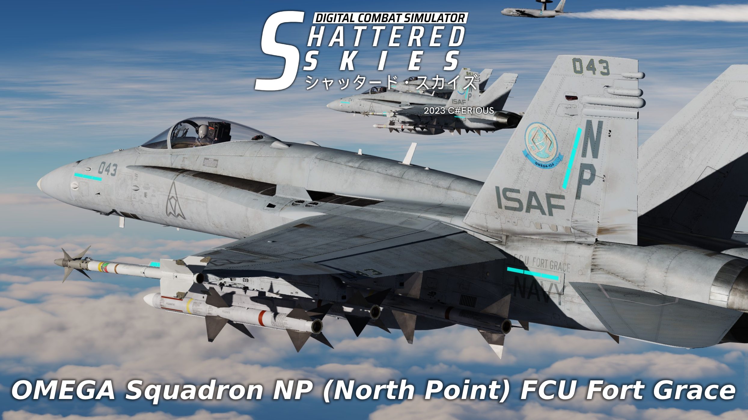 Shattered Skies Project - [4K] F/A-18C ISAF Omega Squadron NP (North Point, FCU Fort Grace)