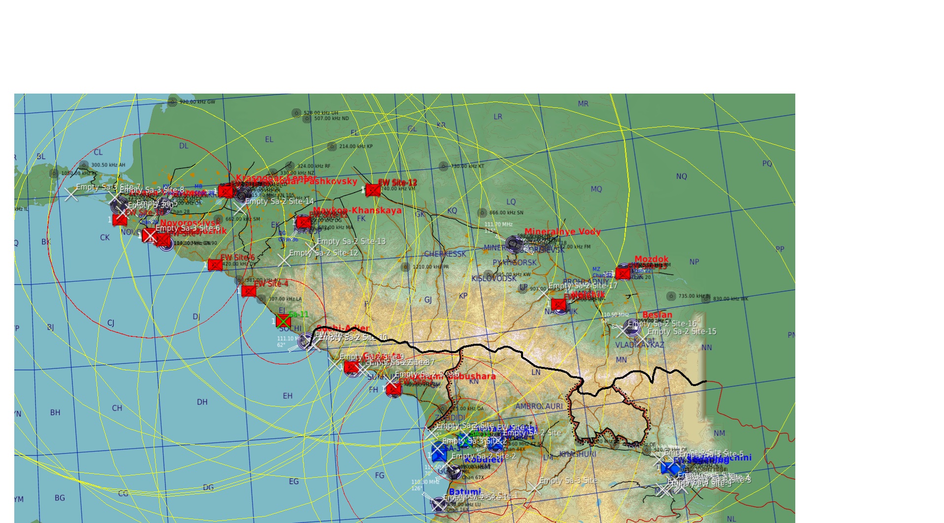 Caucasus Modern SAM Placement Template [Populated, Skynet]