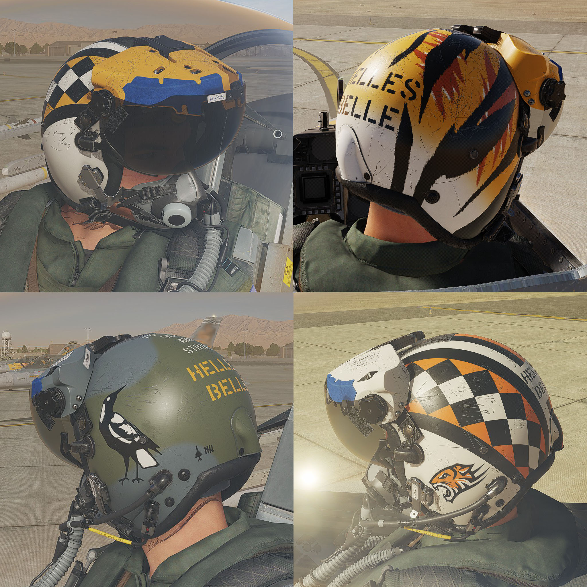 F-16 Helmet psd TEMPLATE