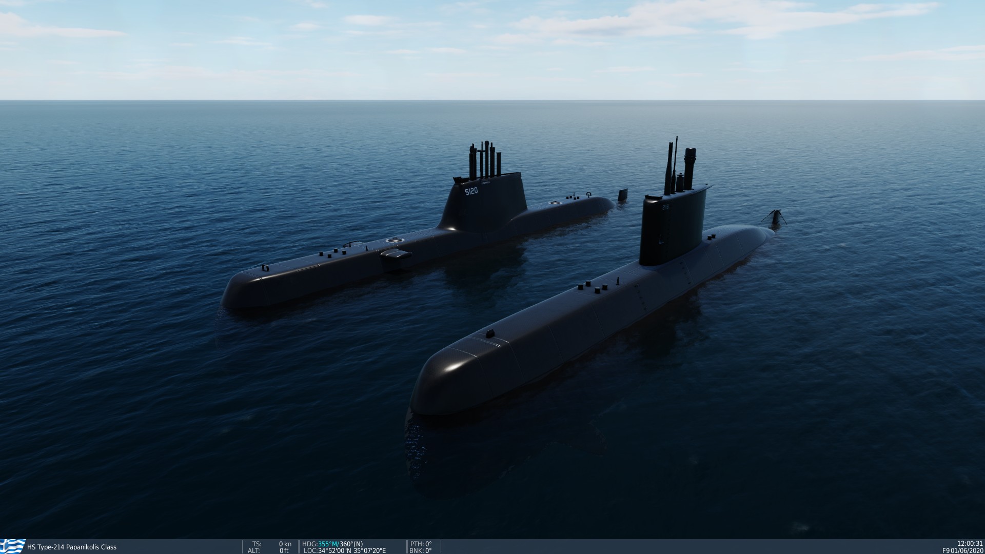 Submarines - Type209 and Type214 (both based on Greek versions) - UPDATED