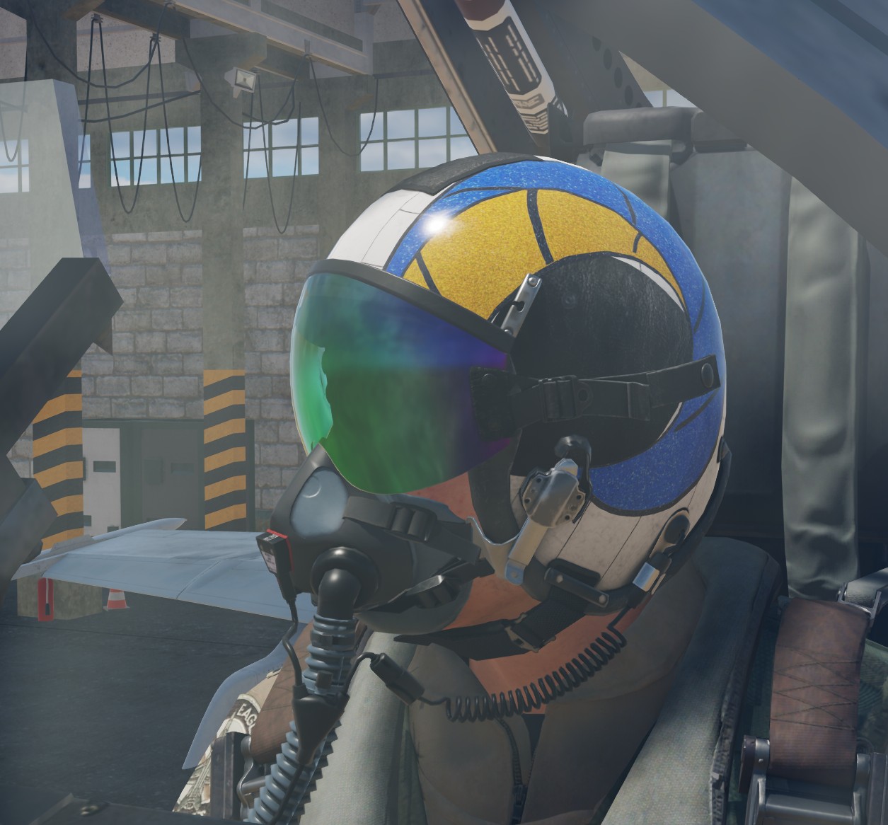 F/A-18C Visor color variations