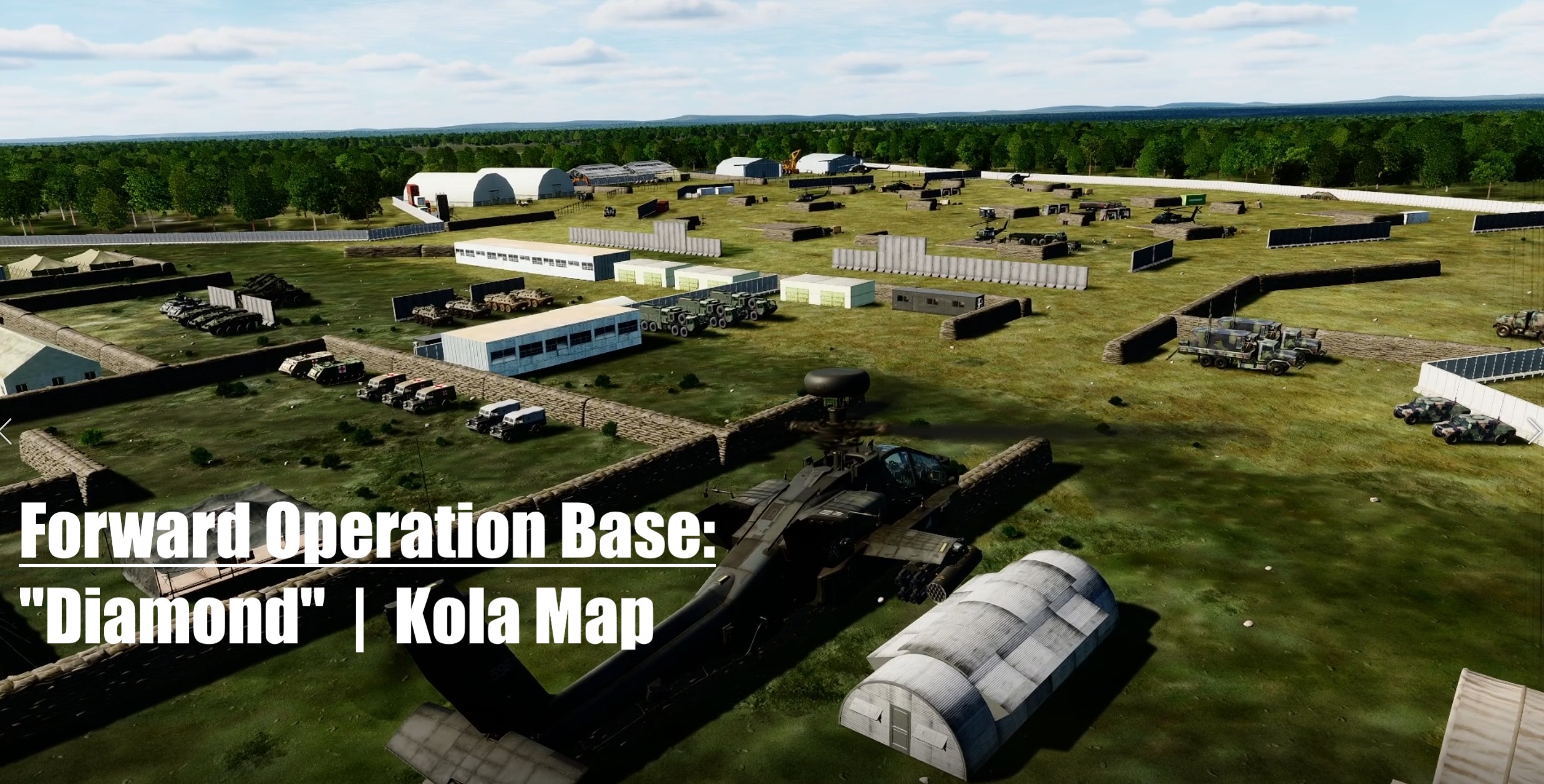 DCS Kola Map | Forward Operation Base "Diamond" (FULL BASE)