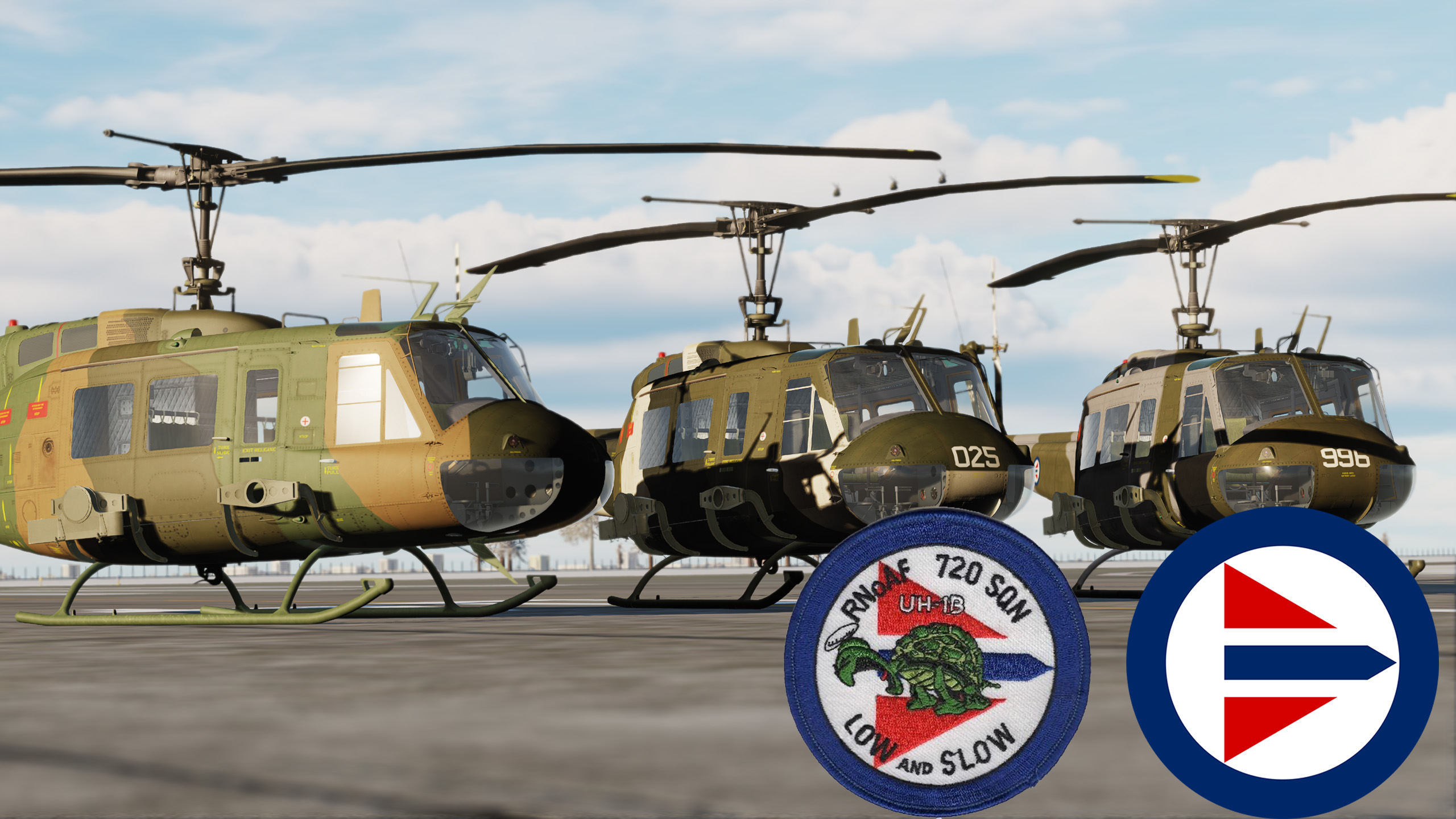 RNoAF Norwegian Airforce Experimental Camouflage Schemes for the UH-1H (Semi-Historical)