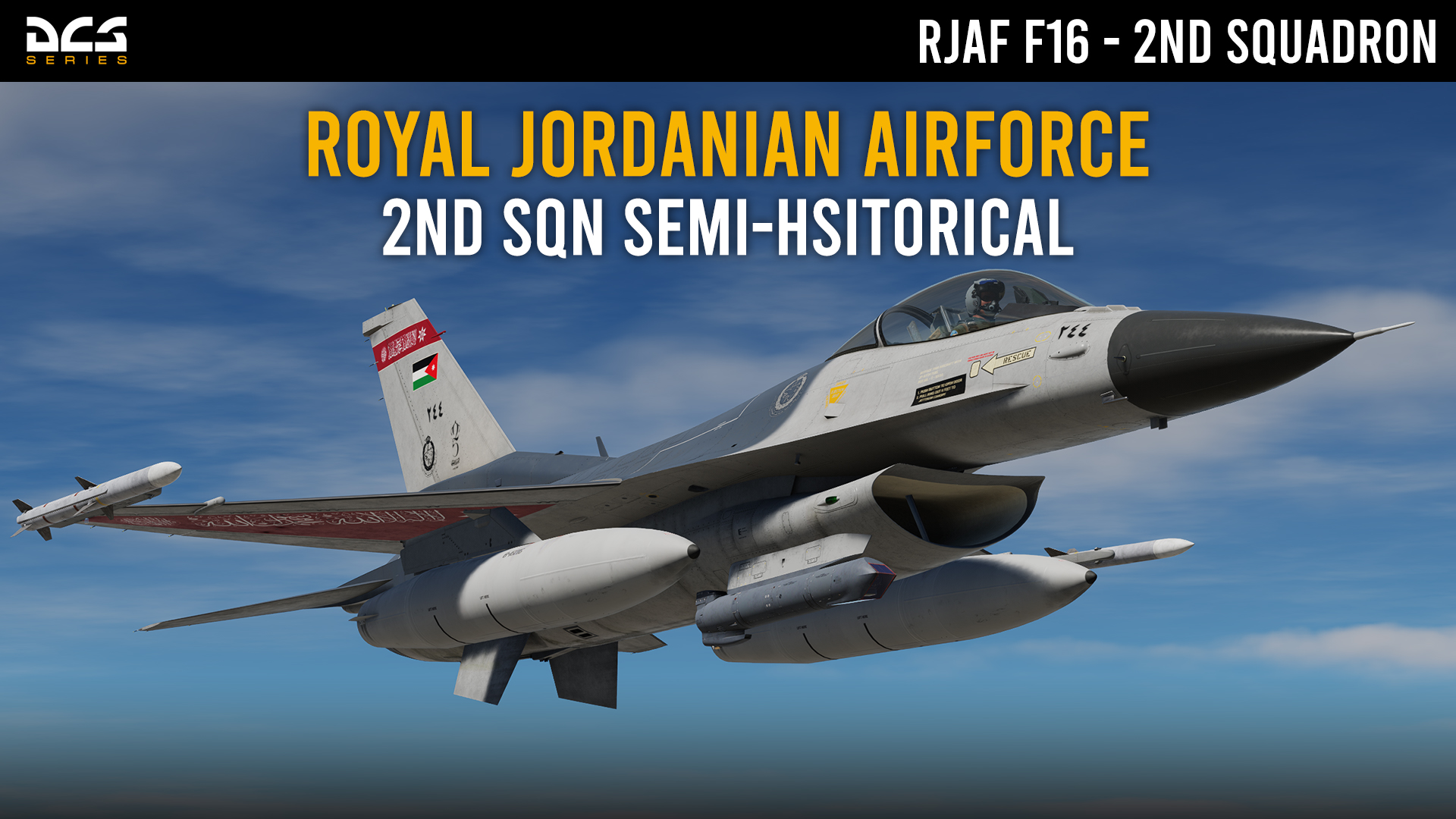 Royal Jordanian Air Force (RJAF) - F16AM 2nd Squadron Semi-Historical Skins