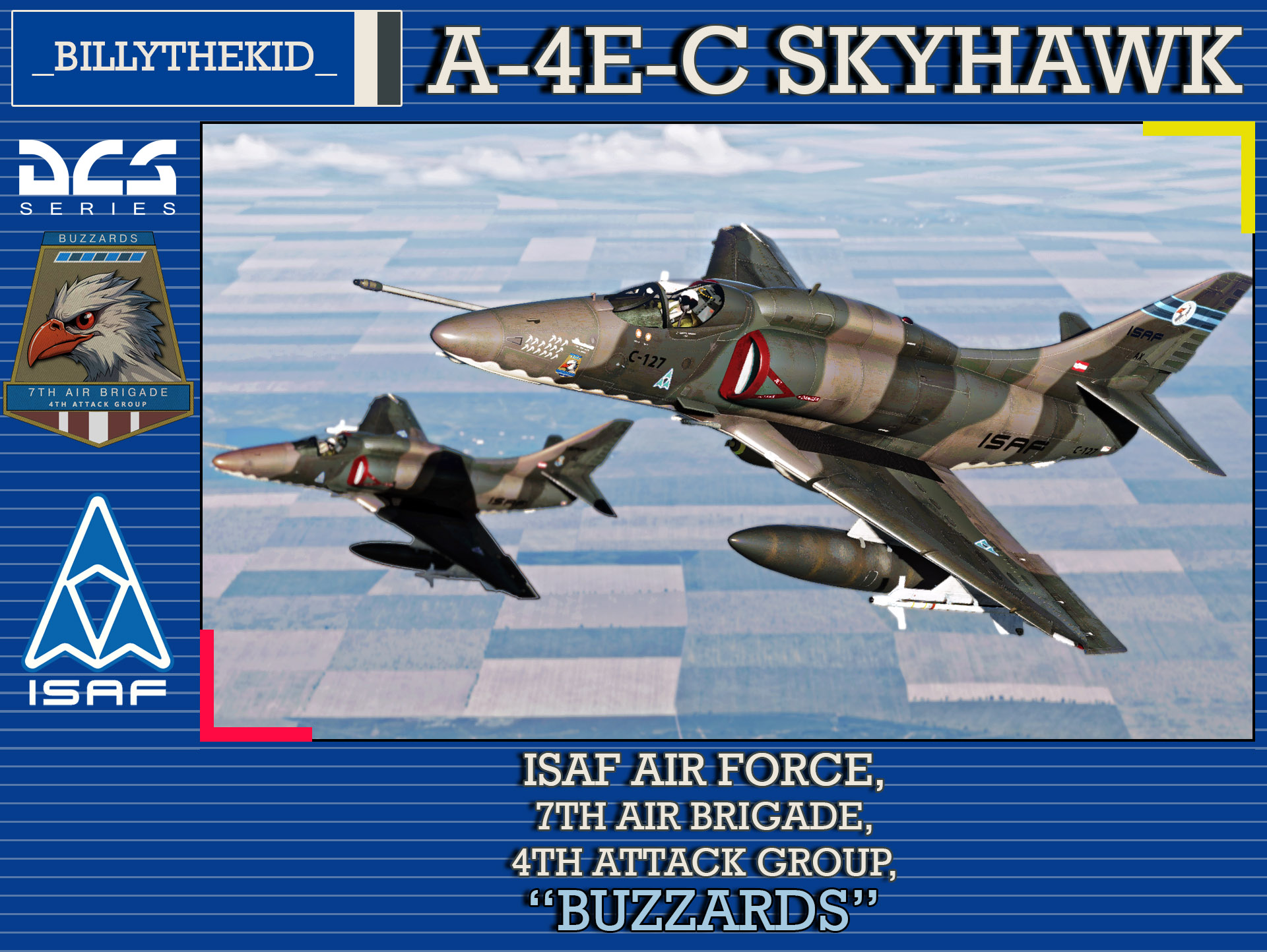 Ace Combat - ISAF Air Force - 7th Air Brigade - 4th Attack Group "Buzzards" A-4E-C Skyhawk