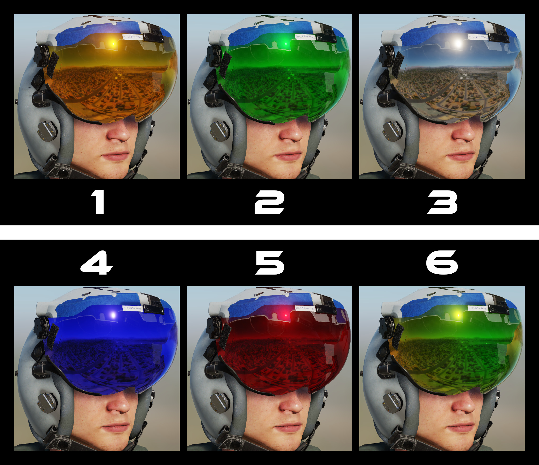 F-16 Visors - 30 pack