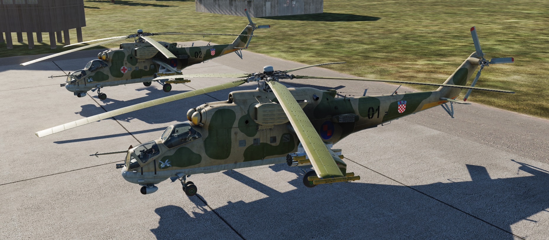 Mi-24P Croatian Air Force Forest 1 skin (Fictional)