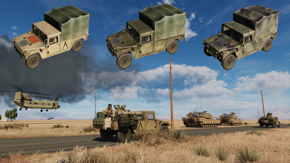 USA and Ukrainian HMMWV Cargo livery pack for Eighballs HMMWV MOD