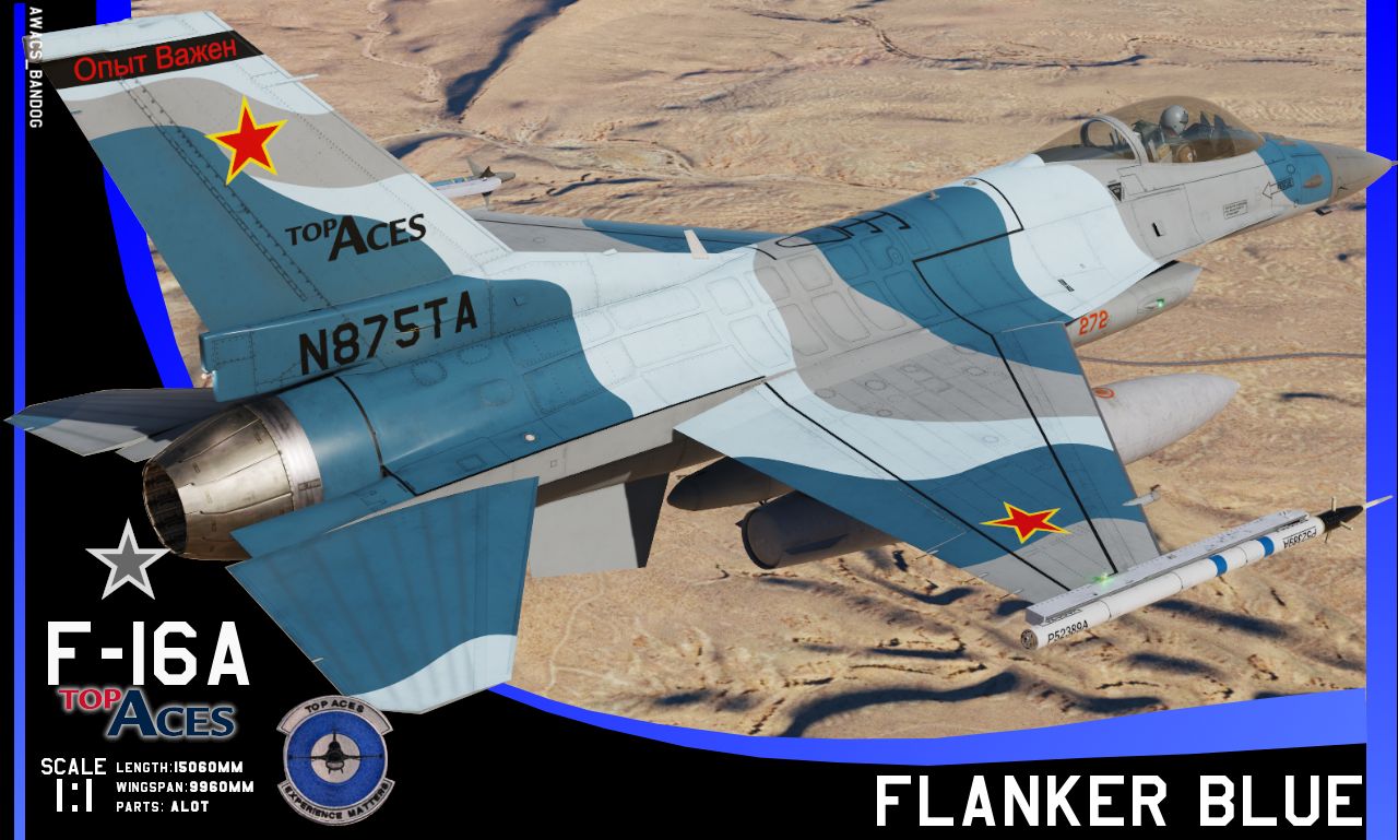 Top Aces F-16 Aggressor ‘Flanker Blue’